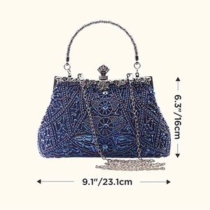 💎 Evening Clutch Purses for Women - 1920s Gatsby Bag Vintage Beaded Sequins